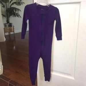 Primary Zipper Onesie in Deep Purple